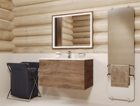 Тумба под раковину Allen Brau Glority 1.35001.NW 90х50 подвесная цвет коричневый